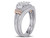Diamond Engagement Ring and Wedding Band Set 1.50 Carat (ctw Color H-I, Clarity I2-I3) in 10K Rose Gold - 08DLG1001915W-9