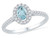 3/8 Carat (ctw) Lab-Created Aquamarine Ring in 10K White Gold with Diamonds 1/5 Carat (ctw) - 08GDG100205AQW-7