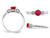 1/2 Carat (ctw) Lab-Created Ruby Ring in Sterling Silver with Accent Diamonds - 68QGG4511CRU-9