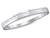 Ladies 10K White Gold 1/6 Carat (ctw H-I, I2-I3) Baguette Diamond Wedding Annversary Band Ring - 08GDG7616W-7