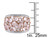 Synthetic Rose Pink Quartz Fashion Ring 6 Carat (ctw) in Pink Plated Sterling Silver with Accent Diamonds - 68DLG1003251PQ-7.5