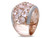 Synthetic Rose Pink Quartz Fashion Ring 6 Carat (ctw) in Pink Plated Sterling Silver with Accent Diamonds - 68DLG1003251PQ-7.5