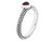 1/3 Carat (ctw) Lab-Created Ruby Heart Promise Ring in Sterling Silver - 68QGG0609CRU-5