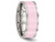 Ladies Pink Ceramic and Stainless Steel 7.5mm Polished Band Ring - 88QGG0567GF-5