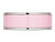 Ladies Pink Ceramic and Stainless Steel 7.5mm Polished Band Ring - 88QGG0567GF-5