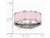 Ladies Pink Ceramic and Stainless Steel 7.5mm Polished Band Ring - 88QGG0567GF-8