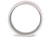 Ladies Pink Ceramic and Stainless Steel 7.5mm Polished Band Ring - 88QGG0567GF-8