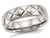 Mens or Ladies Stainless Steel 6mm Diamond Cut Wedding Band Ring with Ridge - 88QGG0497GM-8