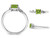 Solitaire Princess Cut Natural Peridot Ring 0.60 Carat (ctw) in Sterling Silver - 68QGG4509PD-9