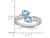 1.00 Carat (ctw) Swiss Blue Topaz Heart Ring in Sterling Silver - 68QGG0562BT-8