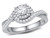3/8 Carat (ctw Color H-I Clarity I1-I2) Diamond Engagement Infinity Ring in 10K White Gold - 08GDG108834W-7