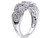 Braided Sterling Silver Ring with Diamonds 1/8 Carat (ctw) - 68DLG1003191-11