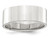 Ladies or Mens Comfort Fit 7mm Flat Wedding Band Ring in Sterling Silver - 68QGG0070-6.5