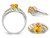 2.20 Carat (ctw) Natural Citrine Ring with Accent Diamonds in Sterling Silver - 68QGG3208CT-9