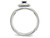 1/3 Carat (ctw) Lab Created Blue Sapphire Ring in Sterling Silver with 14K Gold Accents - 68QGG0922SA-9