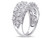Created White Sapphire 1 3/10 Carat (ctw) Pave Lattice Ring In Sterling Silver - 68DLG1001004CWS-8