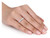 1/2 Carat (ctw G-H, I2-I3) Three-Stone Diamond Engagement Ring in 14K White Gold - 08DLG1001708-9