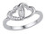 10K White Gold  Twin Heart Promise Ring with Diamonds 1/12 Carat (ctw Color J-K Clarity I2-I3) - 08GDG108769W-7