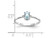 2/5 Carat (ctw) Oval-Cut Aquamarine Ring in 14K White Gold - 08QGG0216W-7