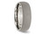 Mens Titanium 7mm Stone Finish Wedding Band Ring - 28QGG0110GM-7