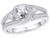 Diamond Engagement Ring 1/2 Carat (ctw Color G-H, Clarity I1) in 10K White Gold - 08GDG10185650W-8