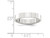 Ladies or Mens Comfort Fit 4mm Flat Wedding Band Ring in Sterling Silver - 68QGG0040GF-13.5