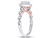 7/10 Carat (ctw G-H, SI2-I1) Pear Drop Cut Diamond Engagement Ring in 14K White Gold - 08GDG11842770W-6.5