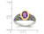 4/5 Carat (ctw) Natural Amethyst Ring in Sterling Silver with 14K Gold Accents - 68QGG1262AM-8