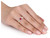3/5 Carat (ctw) Lab Created Ruby Promise Heart Ring in 10K Yellow Gold with Diamonds - 08DLG1003990CRU-8