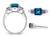 1.90 Carat (ctw) London Blue Topaz & Amethyst Ring in Sterling Silver - 68QGG2902BT-9