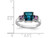 1.90 Carat (ctw) London Blue Topaz & Amethyst Ring in Sterling Silver - 68QGG2902BT-8