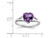 1.40 Carat (ctw) Heart Amethyst Promise Ring Carat (ctw) in Sterling Silver - 68QGG0434AM-6