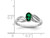 2/5 Carat (ctw) Lab Created Emerald Ring in Rhodium Plated Sterling Silver - 68QGG0017CEM-7
