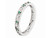 1/8 Lab Created Green Emerald Eternity Band Ring in Sterling Silver - 68QGG1486CEM-8