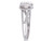 2.00 Carat (ctw) Synthetic Moissanite Engagement Ring in 14K White Gold with Diamonds 1/4 Carat (ctw I1-I2) - 08DLG1004024MOIW-5.5
