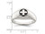 Mens Sterling Silver Antiqued Cross Ring - 68QGG6848-9