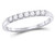 1/4 Carat (ctw G-H, I1-I2) Diamond Wedding Band Ring in 14K White Gold - 08GDG10622425W-8
