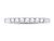 1/4 Carat (ctw G-H, I1-I2) Diamond Wedding Band Ring in 14K White Gold - 08GDG10622425W-8