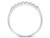 1/4 Carat (ctw G-H, I1-I2) Diamond Wedding Band Ring in 14K White Gold - 08GDG10622425W-8
