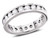 1.00 Carat (ctw H-I, I1-I2) Diamond Eternity Wedding Anniversary Band Ring in 14K White Gold - 08GDG54696100W-6