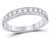 Diamond Wedding Anniversary Band Ring 1/2 Carat (ctw H-I, I1-I2) in 14K White Gold - 08GDG15086750W-8