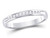 1/10 Carat (ctw H-I, I1-I2) Channel Set Diamond Wedding Band Ring in 14K White Gold - 08GDG40724W-8