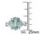 4.30 Carat (ctw) Oval Cut Green Amethyst Ring in Sterling Silver with Accent Diamonds - 68DLG1004291AM-9