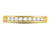 1/4 Carat (ctw H-I, I1-I2) Channel Set Diamond Wedding Band Ring in 14K Yellow Gold - 08GDG4084625W-7