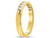 1/4 Carat (ctw H-I, I1-I2) Channel Set Diamond Wedding Band Ring in 14K Yellow Gold - 08GDG4084625W-7