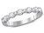 1/2 Carat (ctw H-I, I1-I2) Pave-Set Diamond Wedding Band Ring in 14K White Gold - 08GDG11440850W-7