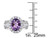 2.20 Carat (ctw) Amethyst Ring with Lab Created White Sapphires in Sterling Silver - 68DLG1004289AM-7
