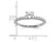 3/4 Carat (ctw G-H-I, SI1-SI2) Lab Grown Diamond Engagement Ring in 14K White Gold - 08QGG663475LDW-9