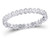 14K White Gold 1/4 Carat (ctw H-I, I1-I2) Diamond Jagged Edge Wedding Band Ring - 08GDG149167W-7