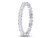 14K White Gold 1/4 Carat (ctw H-I, I1-I2) Diamond Jagged Edge Wedding Band Ring - 08GDG149167W-7